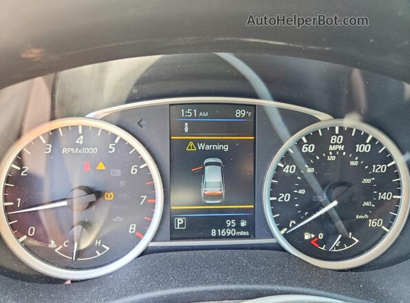 3N1AB7AP2KY275271 2019 NISSAN SENTRA Blue Вид щитка приладів