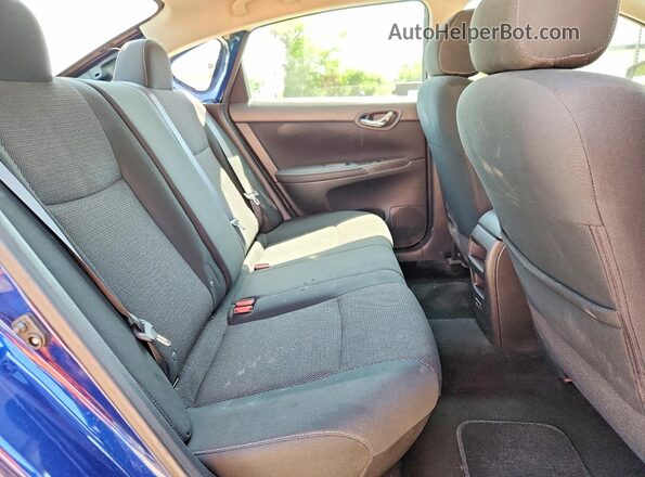 3N1AB7AP2KY275271 2019 NISSAN SENTRA Blue Вид задніх сидінь