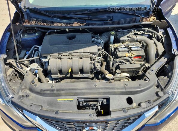 3N1AB7AP2KY275271 2019 NISSAN SENTRA Blue Вид задньої частини салону