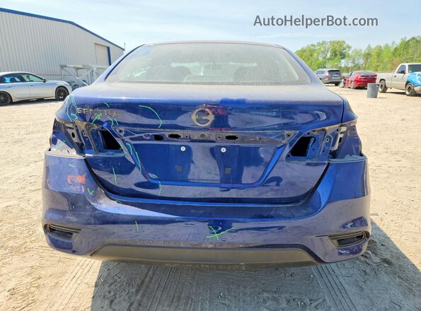 3N1AB7AP2KY275271 2019 NISSAN SENTRA Blue Вид ззаду