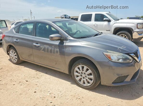 3N1AB7AP2KY298890 2019 NISSAN SENTRA Gray Przód prawy