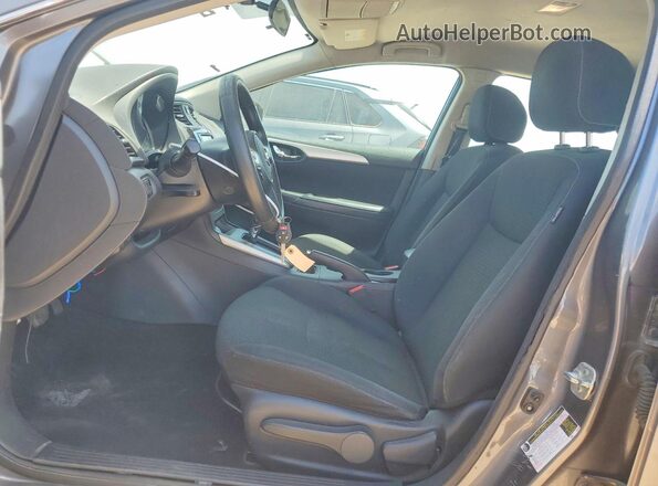 3N1AB7AP2KY298890 2019 NISSAN SENTRA Gray Widok wnętrza z przodu