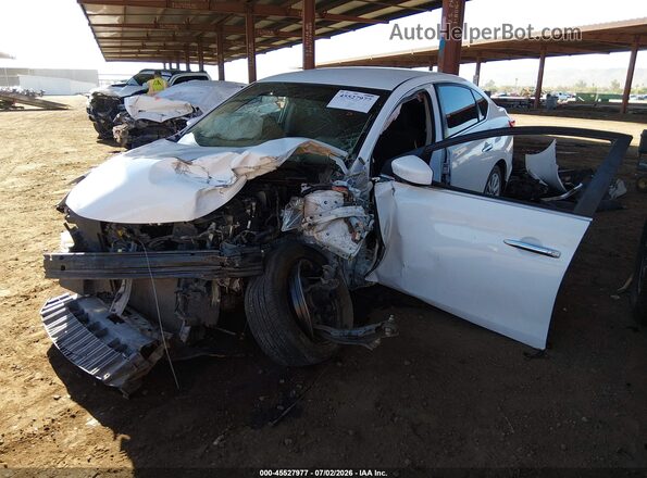 3N1AB7AP2KY318054 2019 NISSAN SENTRA White Vista tres cuartos delantera izquierda