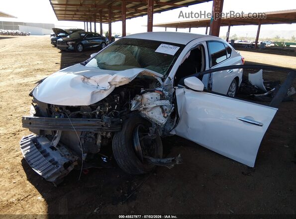 3N1AB7AP2KY318054 2019 NISSAN SENTRA White Vista frontal