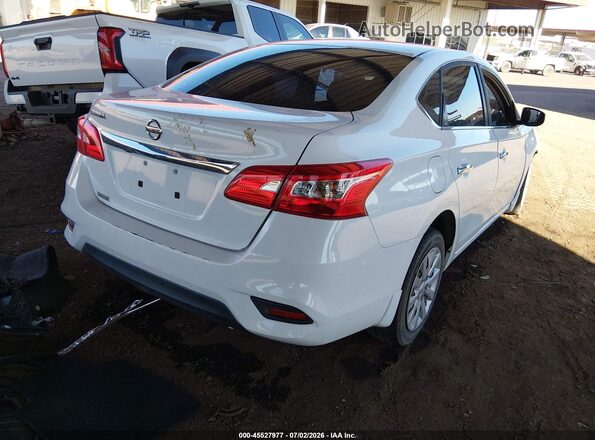 3N1AB7AP2KY318054 2019 NISSAN SENTRA White Trasero derecho