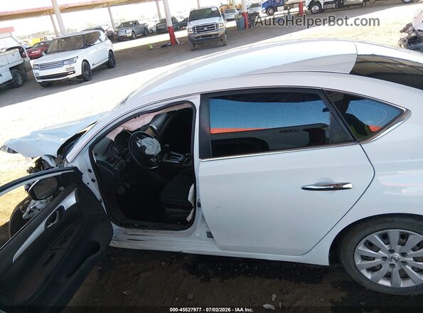 3N1AB7AP2KY318054 2019 NISSAN SENTRA White Vista interior de 360 grados