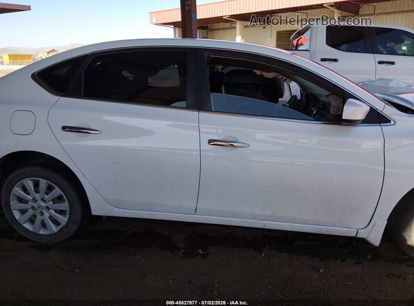 3N1AB7AP2KY318054 2019 NISSAN SENTRA White Vista interior trasera