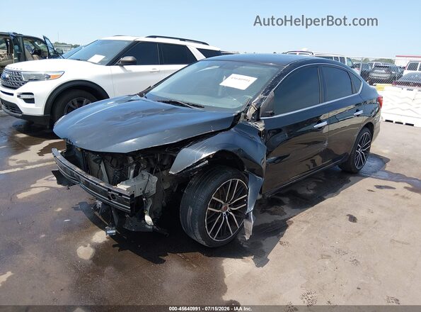 3N1AB7AP2KY321438 2019 NISSAN SENTRA Black Przód lewy