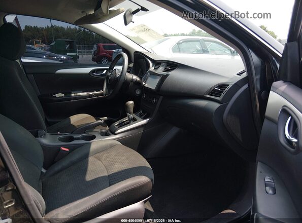 3N1AB7AP2KY321438 2019 NISSAN SENTRA Black Widok wnętrza z przodu