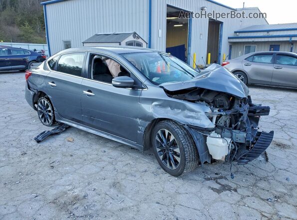 3N1AB7AP2KY322539 2019 NISSAN SENTRA Silver Передня права чверть