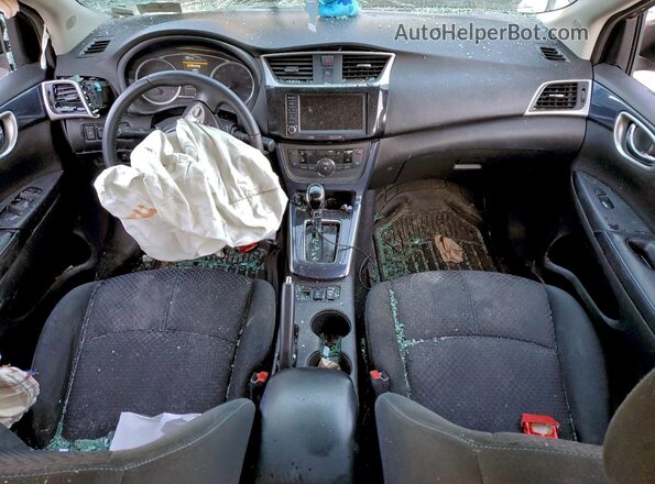 3N1AB7AP2KY322539 2019 NISSAN SENTRA Silver Вид панелі приладів
