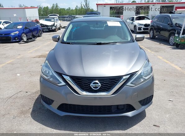 3N1AB7AP2KY331841 2019 NISSAN SENTRA Gray უკანა სალონის ხედი