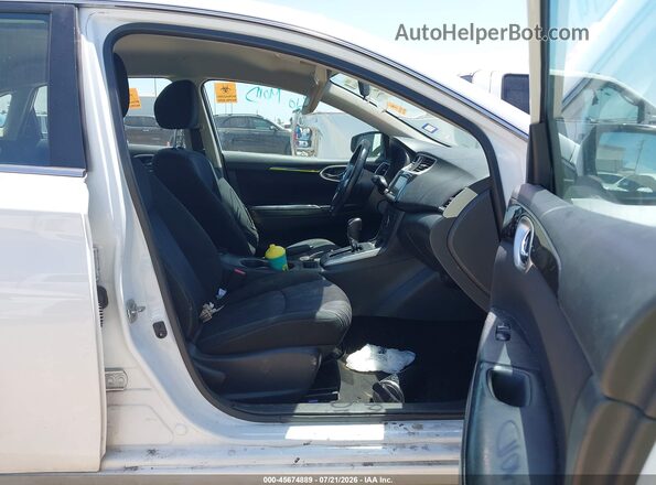 3N1AB7AP2KY359087 2019 NISSAN SENTRA White წინა სალონის ხედი