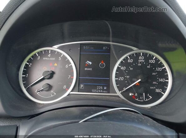 3N1AB7AP2KY359087 2019 NISSAN SENTRA White უკანა სავარძლების ხედი