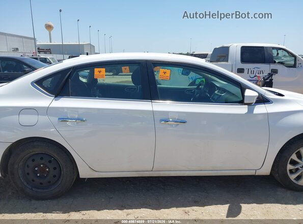 3N1AB7AP2KY359087 2019 NISSAN SENTRA White უკანა სალონის ხედი