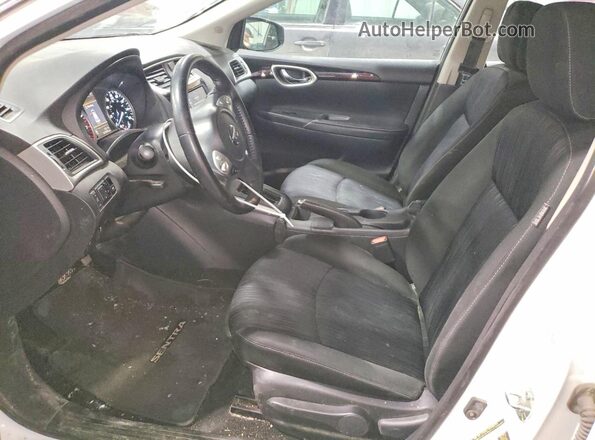 3N1AB7AP2KY359669 2019 NISSAN SENTRA White წინა სალონის ხედი