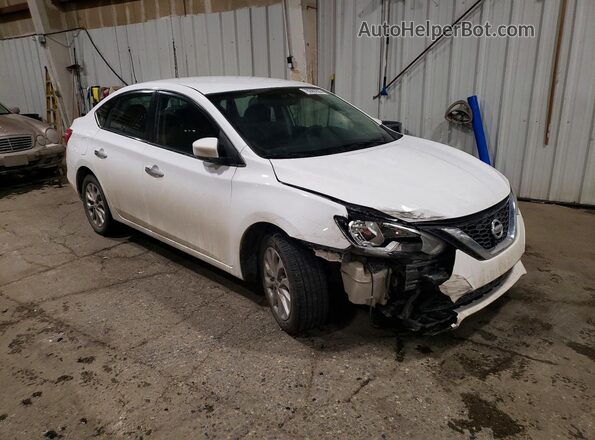 3N1AB7AP2KY359669 2019 NISSAN SENTRA White წინა მარჯვენა