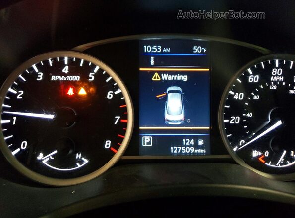 3N1AB7AP2KY359669 2019 NISSAN SENTRA White ხელსაწყოთა პანელის ხედი