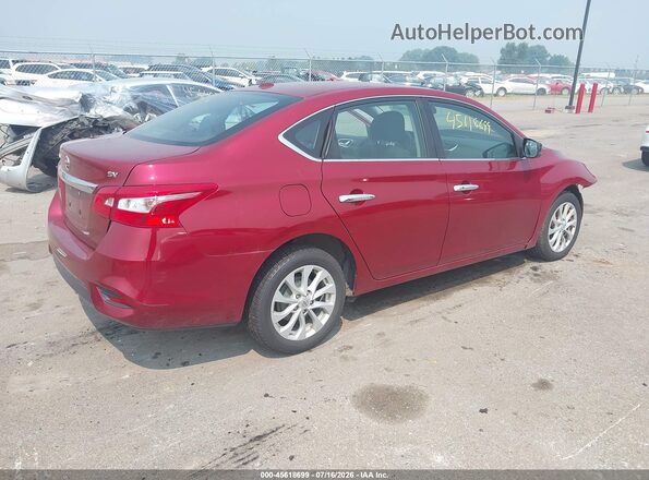 3N1AB7AP2KY362006 2019 NISSAN SENTRA Red Trasero derecho