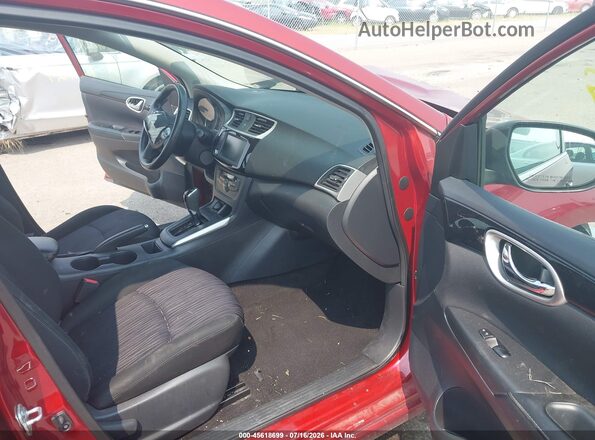 3N1AB7AP2KY362006 2019 NISSAN SENTRA Red Vista interior delantera