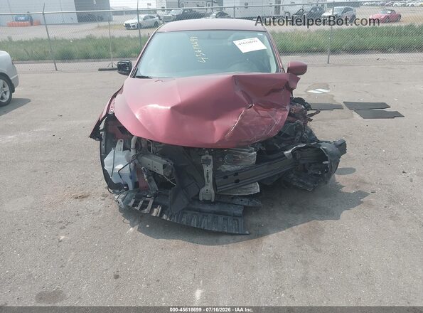 3N1AB7AP2KY362006 2019 NISSAN SENTRA Red Vista frontal
