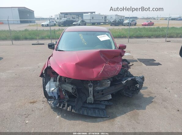 3N1AB7AP2KY362006 2019 NISSAN SENTRA Red Vista interior trasera