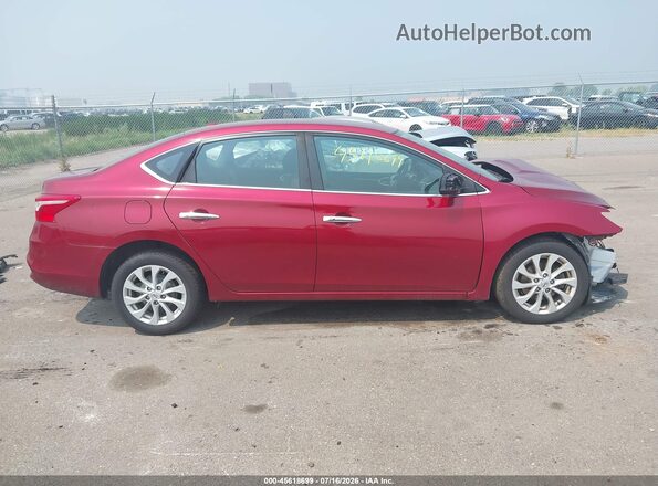3N1AB7AP2KY362006 2019 NISSAN SENTRA Red Vista interior de 360 grados