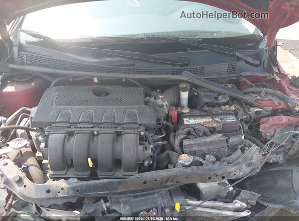 3N1AB7AP2KY362006 2019 NISSAN SENTRA Red Vista trasera
