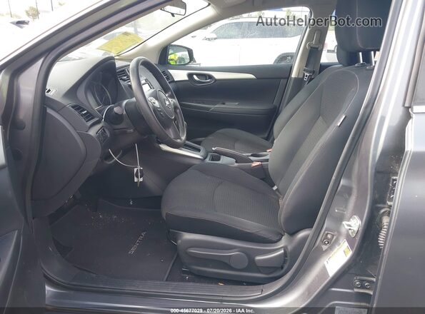 3N1AB7AP2KY388394 2019 NISSAN SENTRA Gray წინა სალონის ხედი