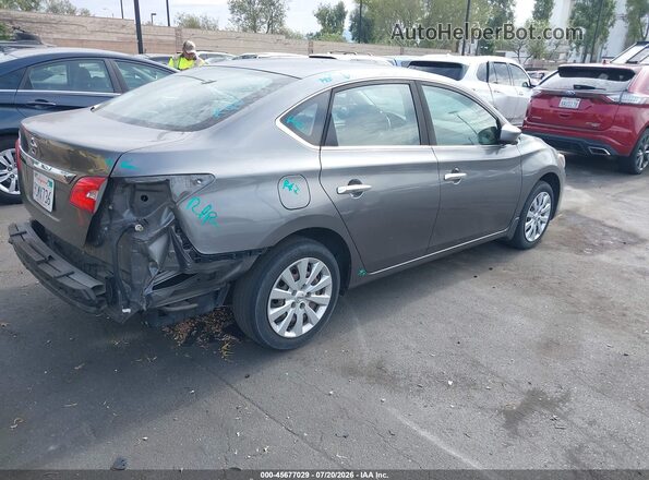 3N1AB7AP2KY388394 2019 NISSAN SENTRA Gray უკანა მარჯვენა