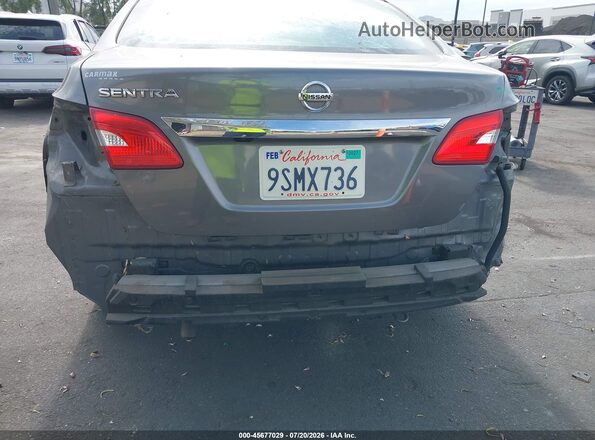 3N1AB7AP2KY388394 2019 NISSAN SENTRA Gray წინა ხედი