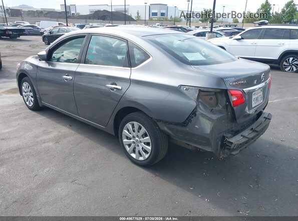 3N1AB7AP2KY388394 2019 NISSAN SENTRA Gray უკანა მარცხენა