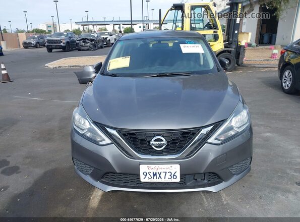 3N1AB7AP2KY388394 2019 NISSAN SENTRA Gray უკანა სალონის ხედი