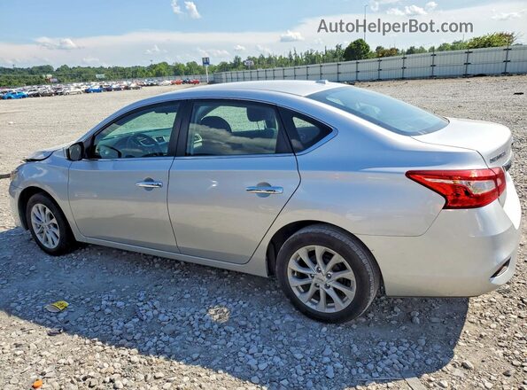 3N1AB7AP2KY395233 2019 NISSAN SENTRA Silver უკანა მარცხენა