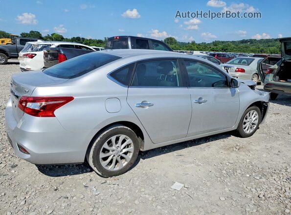 3N1AB7AP2KY395233 2019 NISSAN SENTRA Silver უკანა მარჯვენა