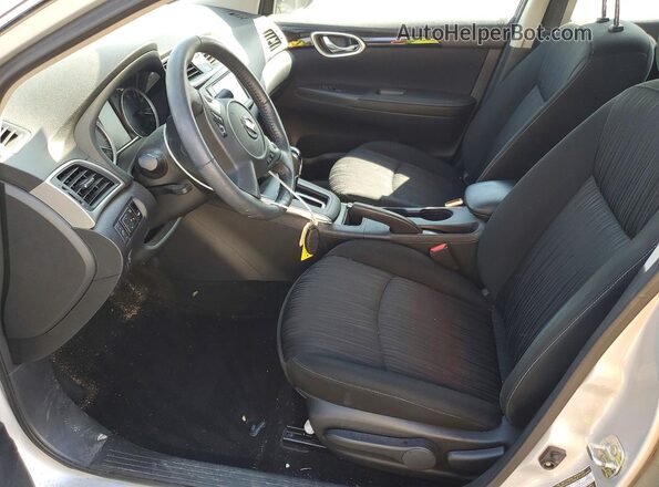3N1AB7AP2KY395233 2019 NISSAN SENTRA Silver წინა სალონის ხედი