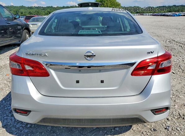 3N1AB7AP2KY395233 2019 NISSAN SENTRA Silver უკანა ხედი