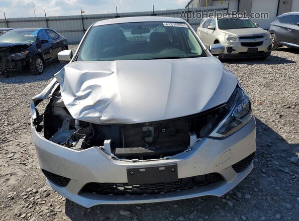 3N1AB7AP2KY395233 2019 NISSAN SENTRA Silver წინა ხედი