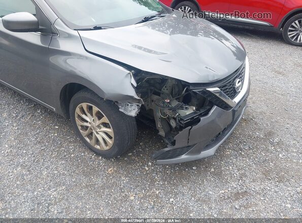 3N1AB7AP2KY399038 2019 NISSAN SENTRA Серый Вид спереди