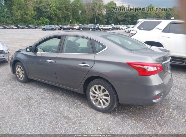 3N1AB7AP2KY399038 2019 NISSAN SENTRA Серый Задняя левая четверть