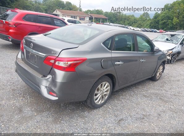 3N1AB7AP2KY399038 2019 NISSAN SENTRA Серый Задняя правая четверть