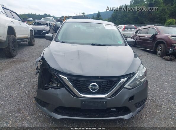 3N1AB7AP2KY399038 2019 NISSAN SENTRA Серый Вид задней части салона