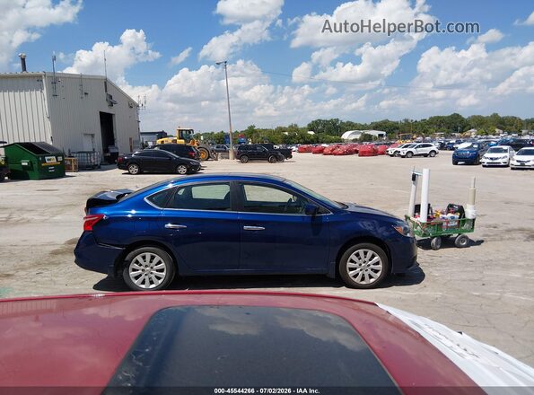 3N1AB7AP2KY409406 2019 NISSAN SENTRA Blue Vista interior de 360 grados