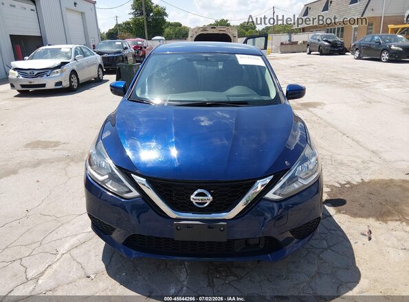 3N1AB7AP2KY409406 2019 NISSAN SENTRA Blue Vista interior trasera