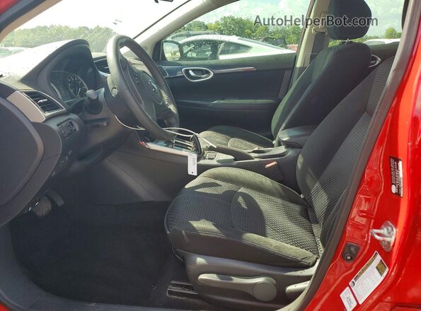 3N1AB7AP2KY422107 2019 NISSAN SENTRA Red Front interior view