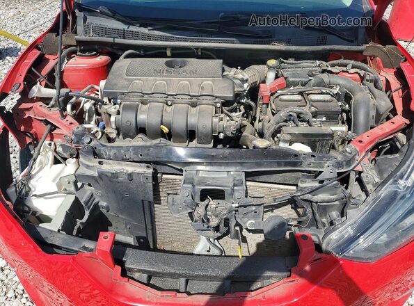 3N1AB7AP2KY422107 2019 NISSAN SENTRA Red Rear interior view