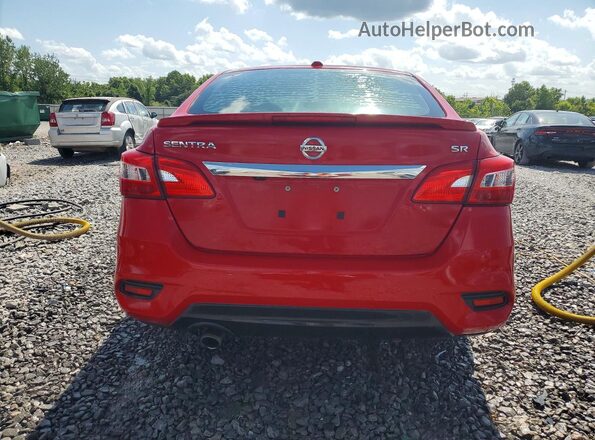 3N1AB7AP2KY422107 2019 NISSAN SENTRA Red Rear view