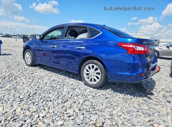 3N1AB7AP2KY424004 2019 NISSAN SENTRA Blue Задня ліва чверть