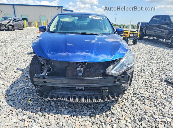3N1AB7AP2KY424004 2019 NISSAN SENTRA Blue Вид спереду