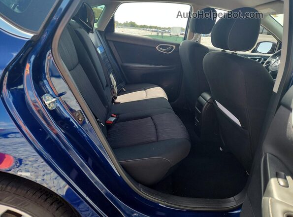 3N1AB7AP2KY424004 2019 NISSAN SENTRA Blue Вид задніх сидінь